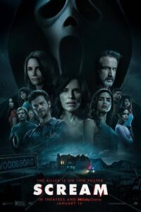 Streama Scream med Nordic IPTV - skräckfilmsposter med ikonisk Ghostface-mask och cast.